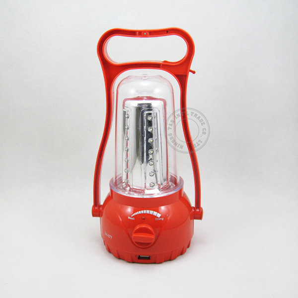 Solar Camping Light LED Rechargeable lantern with mobile phone charger