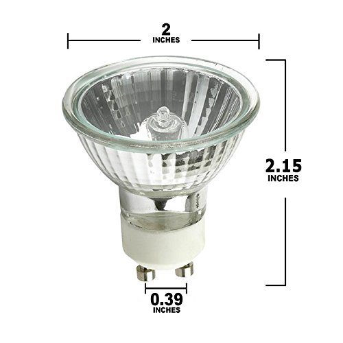 50 Watt GU10 Halogen Bulb 120 Volt 50W GU10 Halogen Light Bulb