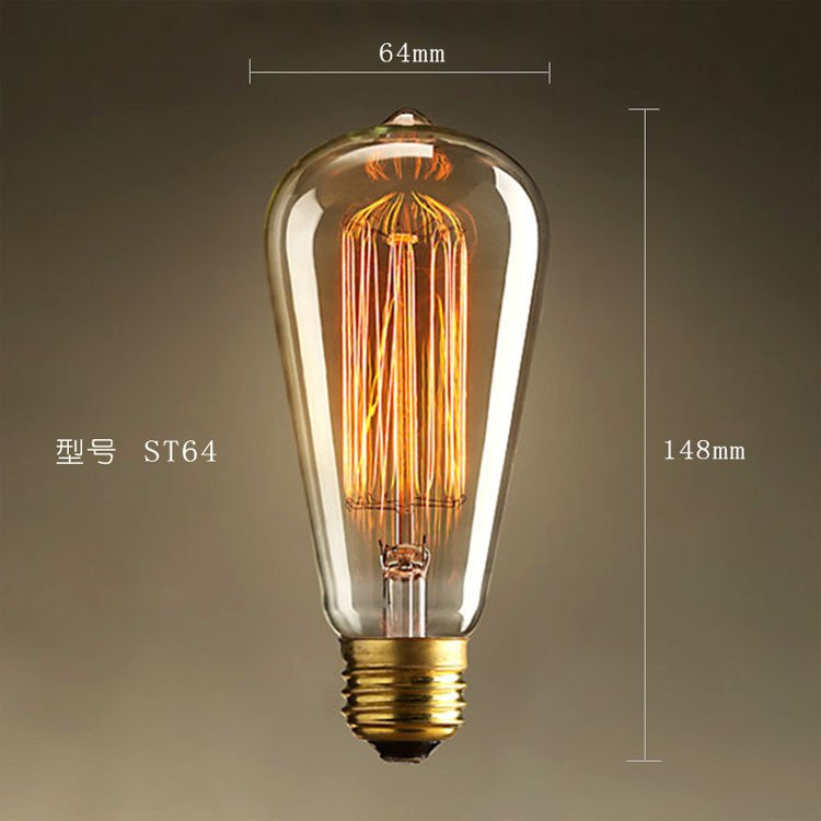 St64 E27 110V 220V Vintage Edison Bulb Incandescent Light Bulbs