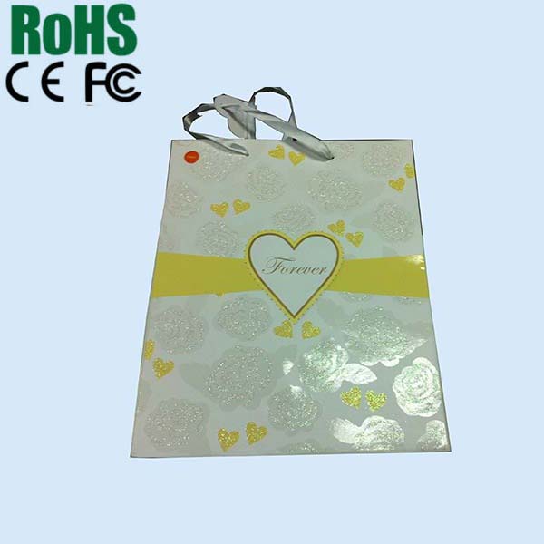 Glossy Making Sound Musical Shopping Package Music Paper Bag