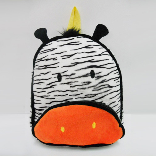Plush Soft Toy Zebra School Backpack for Kids