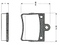 Brake pad for MERCEDES BENZ