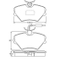 Brake pad for RENAULT