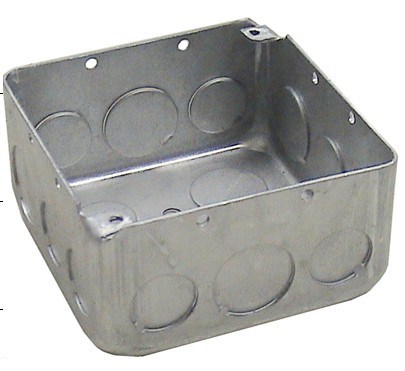 4" Square Conduit Box for Conduit and Wire