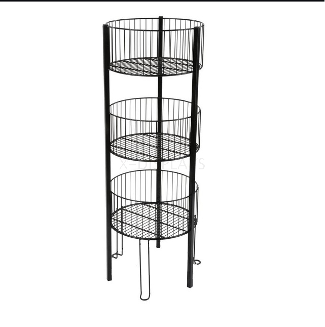 3 Tier Wire Dump Bin Round Display Rack WR003 Buy 3 Tire wire dump