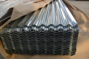 Tuile de toit ondul&eacute;e enduite de Gi de t&ocirc;les d'acier de zinc d'onde pour la Colombie