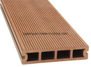 Decking ext&eacute;rieur du plancher compos&eacute; en plastique en bois imperm&eacute;able &agrave; l'eau Anti-UV WPC