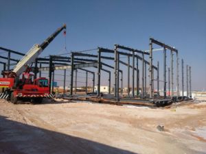 Almac&eacute;n prefabricado de la estructura de acero/taller de la estructura de acero