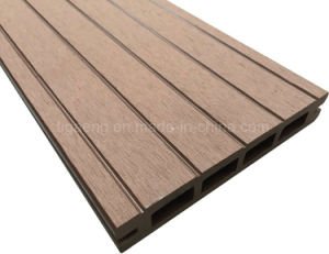 Menos suelo pl&aacute;stico de madera WPC del suelo al aire libre de la cubierta del mantenimiento