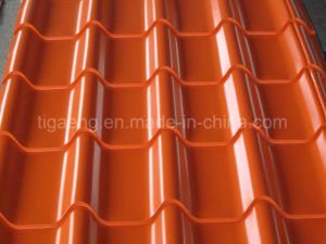 Material para techos de aluminio acanalado revestido prepintado est&aacute;ndar del cinc de ASTM