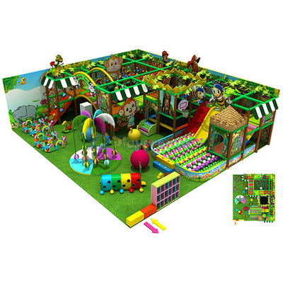 Jungle Theme Gym Развлечения Детская мягкая крытая детская площадка для продажи