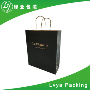 Recycled Top Quality New Design flat handle kraft paper bag