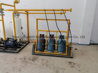 Residual Liquid Removal / Degassing Machine for LPG Cylinder Repairing Line