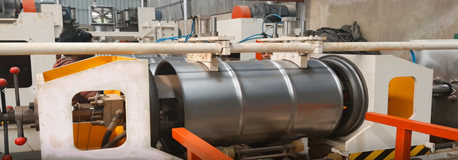 Automatic Oil Drum/Liquid Barrel Vertical Flanging & Expanding&Beading Equipment, Drum Forming Machine