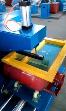 LPG Gas Cylinder Silk Screen Words Logo Printing Machine