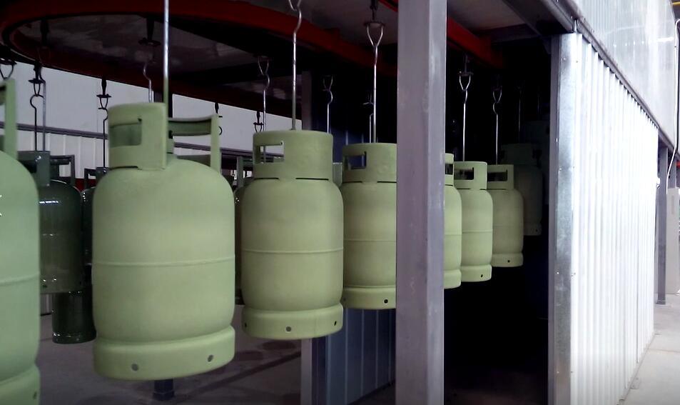 LPG Gas Cylinder Finish Painting Line, Powder Coating Line