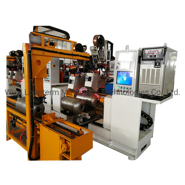 Gas Cylinder Body Welding Machine, Auto Circumferential Welding Line