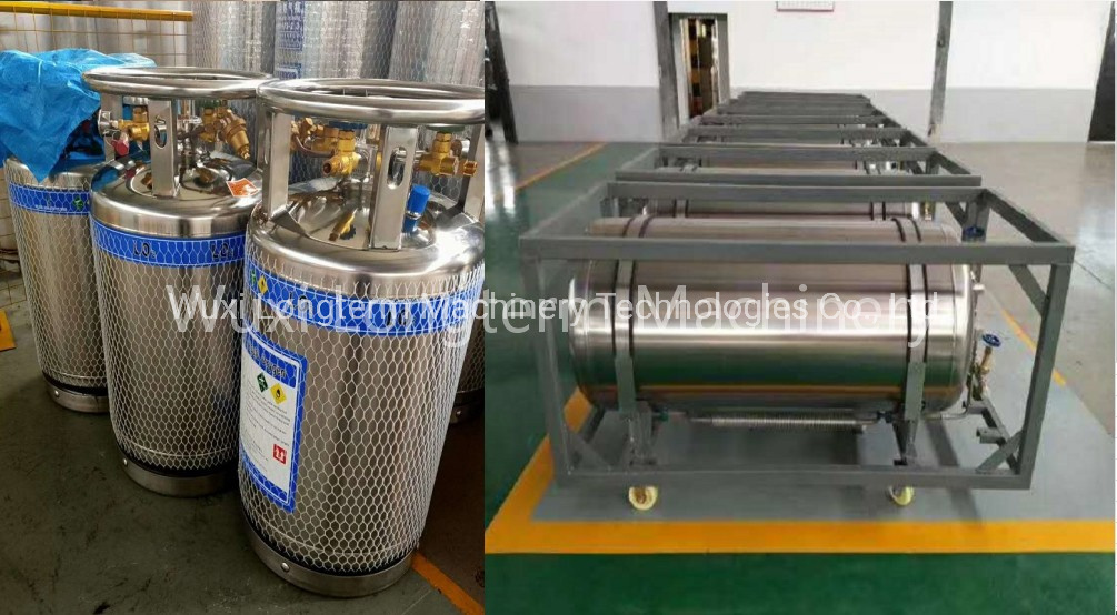 Cryogenic Dewar Pressure Vessel Tank Nitrogen Gas Cylinder