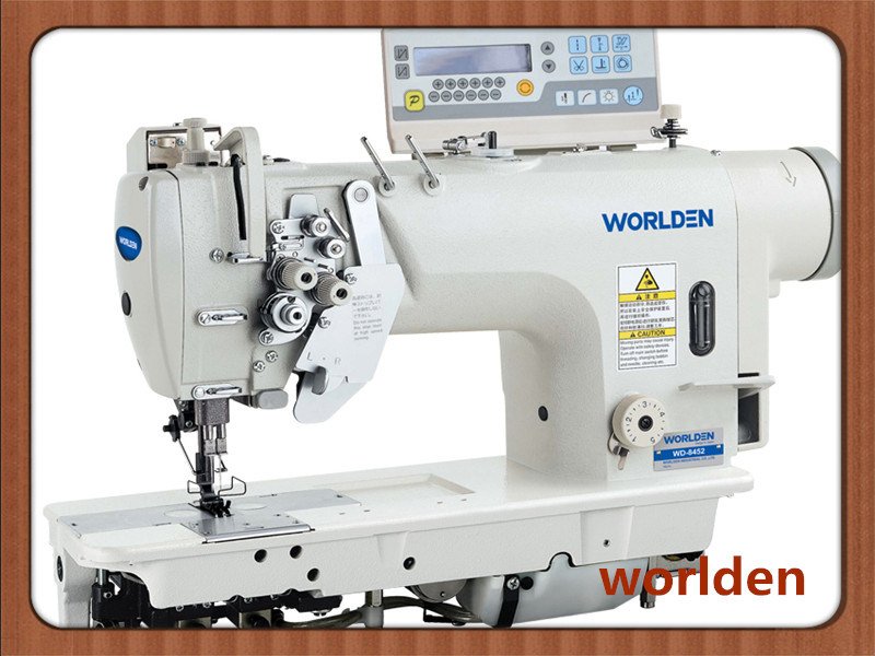 Wd-8452D Electronic High-Speed Double Needle Lockstitch Industrial Sewing Machine with Direct Drive