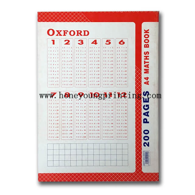 A4 10 * 10平方数学书200页
