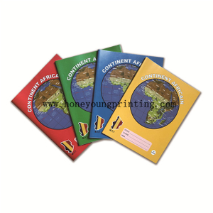 Continent Africain Cahier Scolaire 16.5x21.5cm 100 200 pages seyes Couleurs assorties