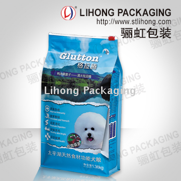 Non-toxic Safety Cat Pet Food Packaging Bags With Square Bottom