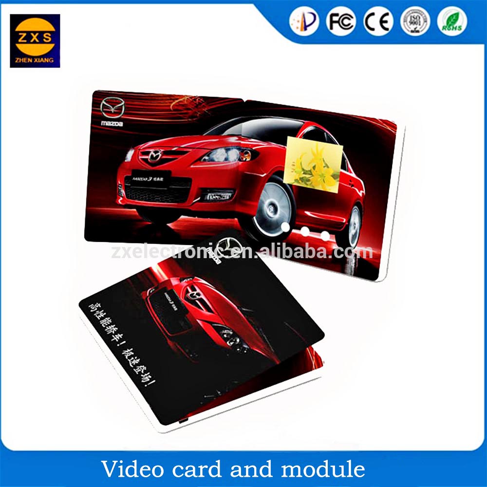 Promotional lcd video brochure card/video brochure