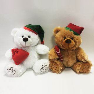 25cm Lovely Christmas Teddy Bear Soft Plush Toys