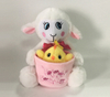 Plush Easter Sheep with Baby Chicken Plush Made in China