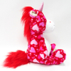New Arrival Valentine Plush Soft Red Unicorn Soft Toys