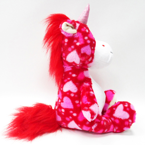 New Arrival Valentine Plush Soft Red Unicorn Soft Toys