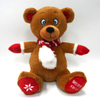 Christmas Decoration Brown Teddy Bear Doll With Christmas Scarf