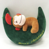 Lovely Green Christmas Stuffed Plush Moon with Monkey Toy 