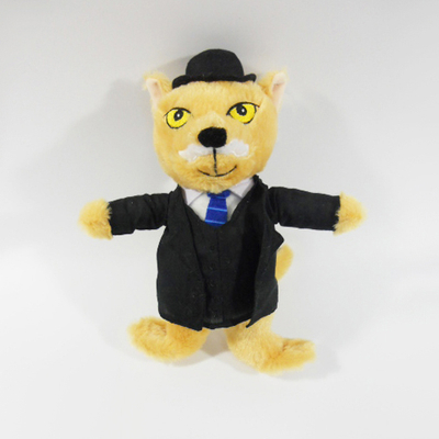 Custom Factory OEM Soft Plush Fox Toy Wearing A Tuxedo