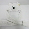 Soft Plush Toy White Bear Winter Hat for Kids