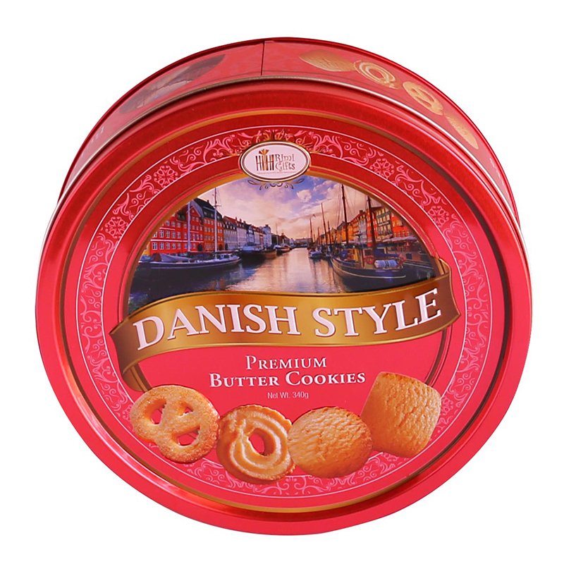 Everyday Round Tin Can Danish Butter Cookie 340g
