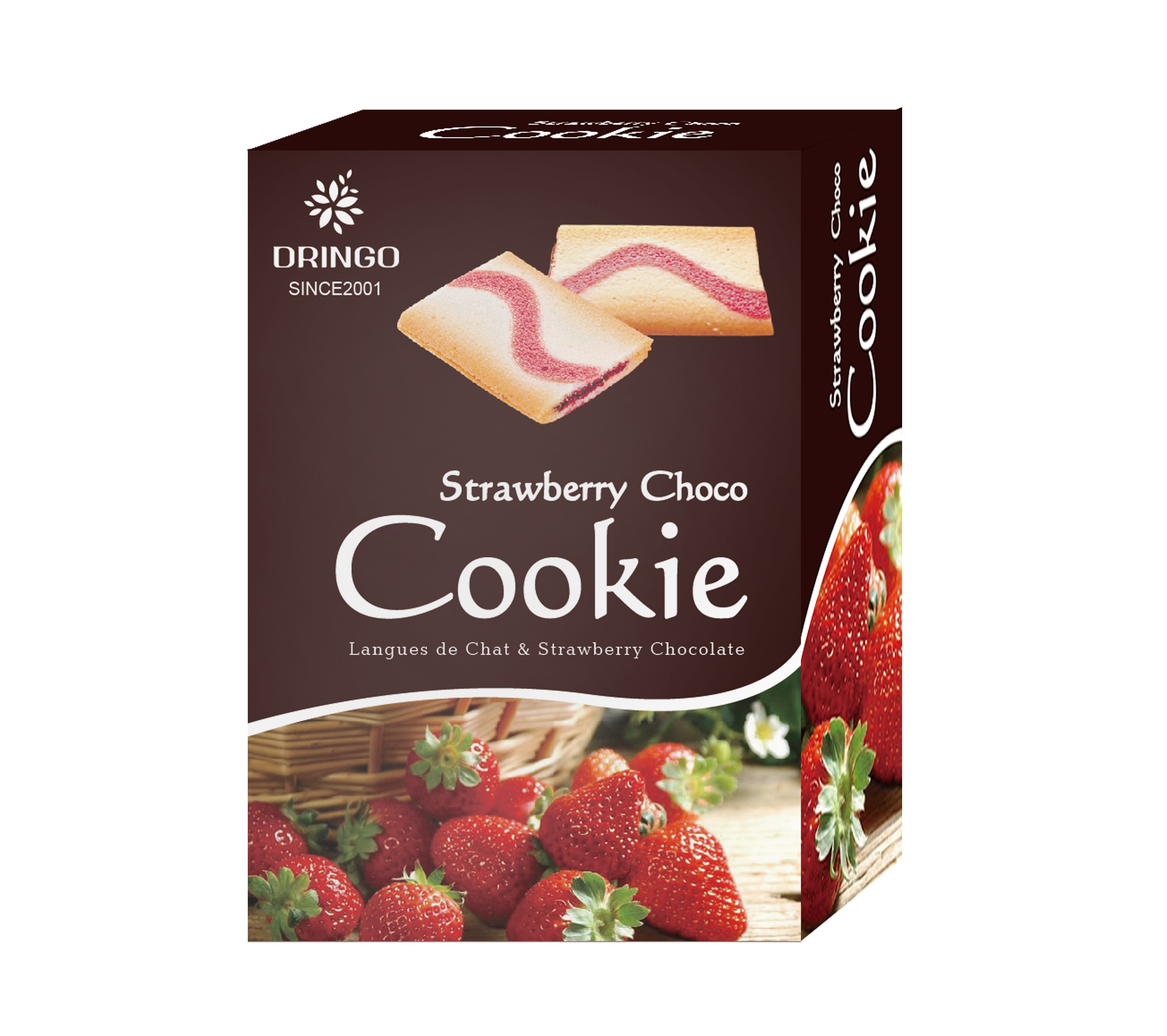 108g Strawberry Chocolate Cookie Langue de Chat