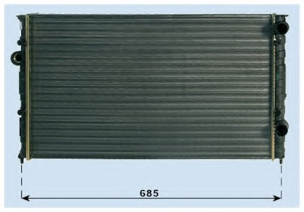 Radiator for audi