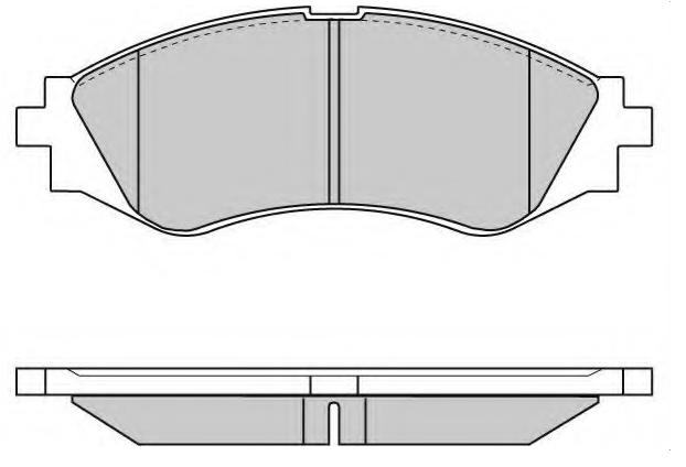 Brake pad for DAEWOO