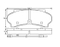 Brake pad for PEUGOET