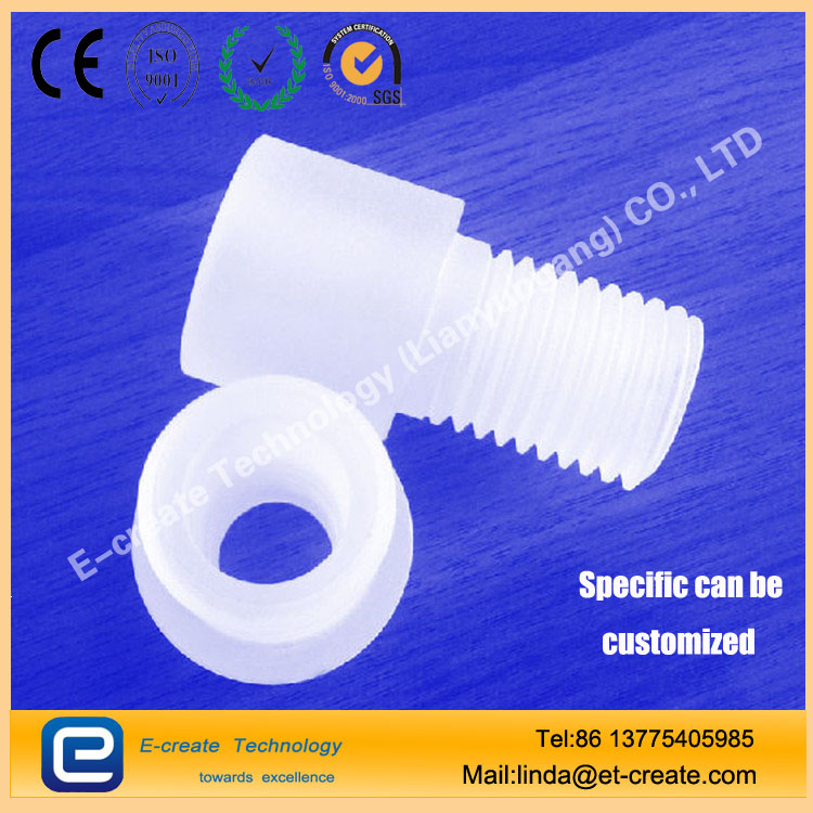 Quartz tube, external thread quartz glass tube, thread with cover thread processing customization