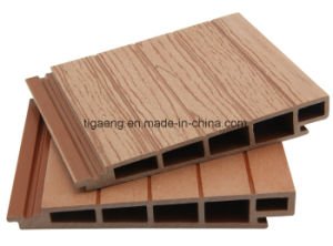 Compos&eacute; en plastique en bois de protection de Tiga de Decking ext&eacute;rieur chaud UV de vente