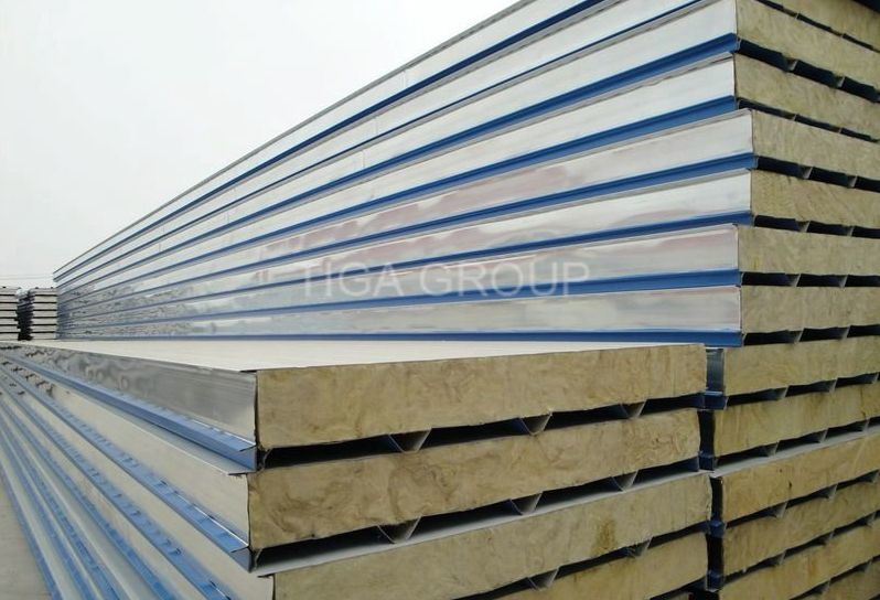 Factory Price Roof Panel/Color Steel Rock Wool Sandwich Panel