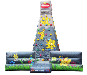 RB13008(6x6x6.5m) Inflatable Climbing Rock Game/ Inflatable Customized Climbing Mountain Game