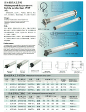 WATER PROOF FLUORESCENT LIGHTS PROTECTION IP67