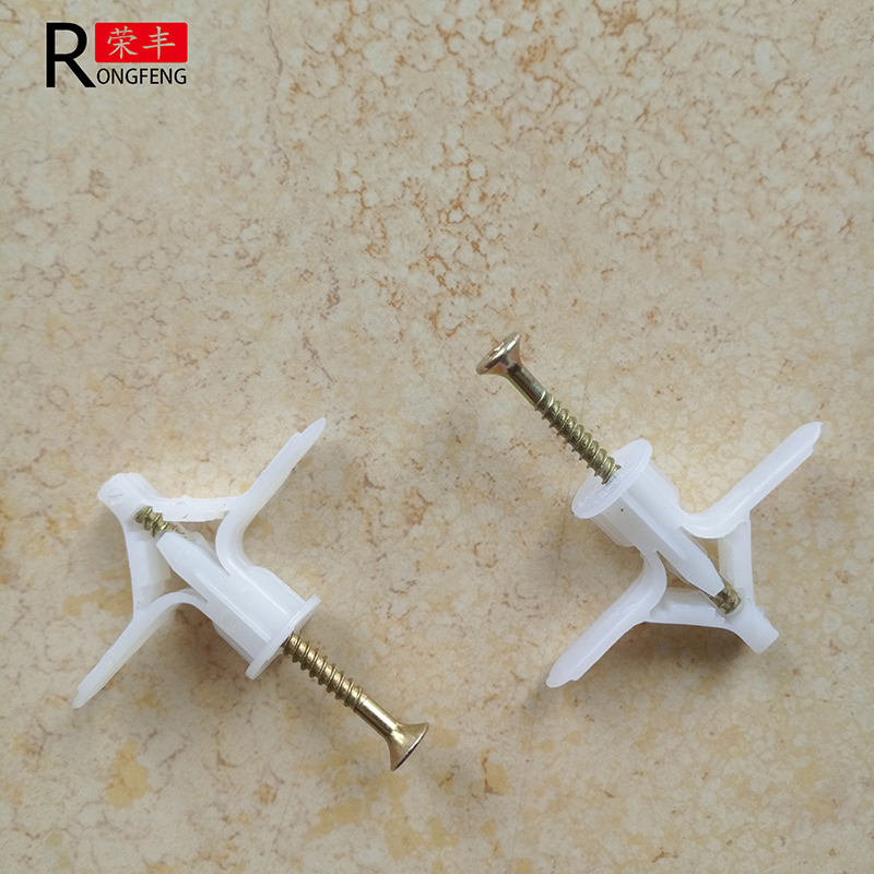 Expansion Gypsum Board Anchor With Plastic Toggle Wings, Masonry
