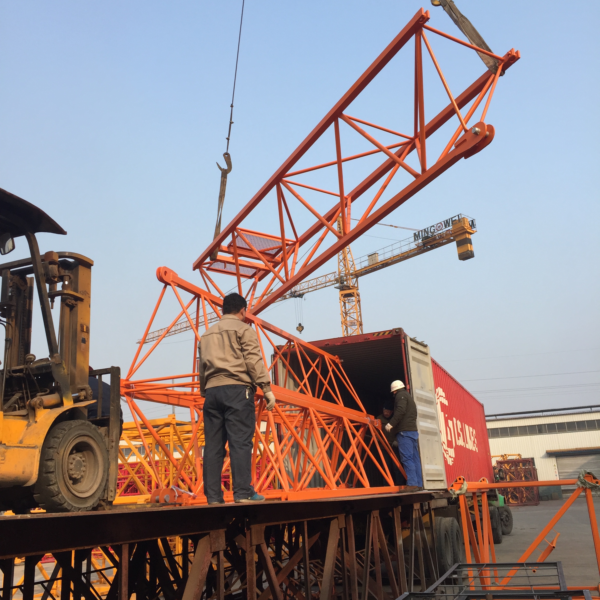 Mingwei's Qtz63 Tower Crane Exportando a Pakistán