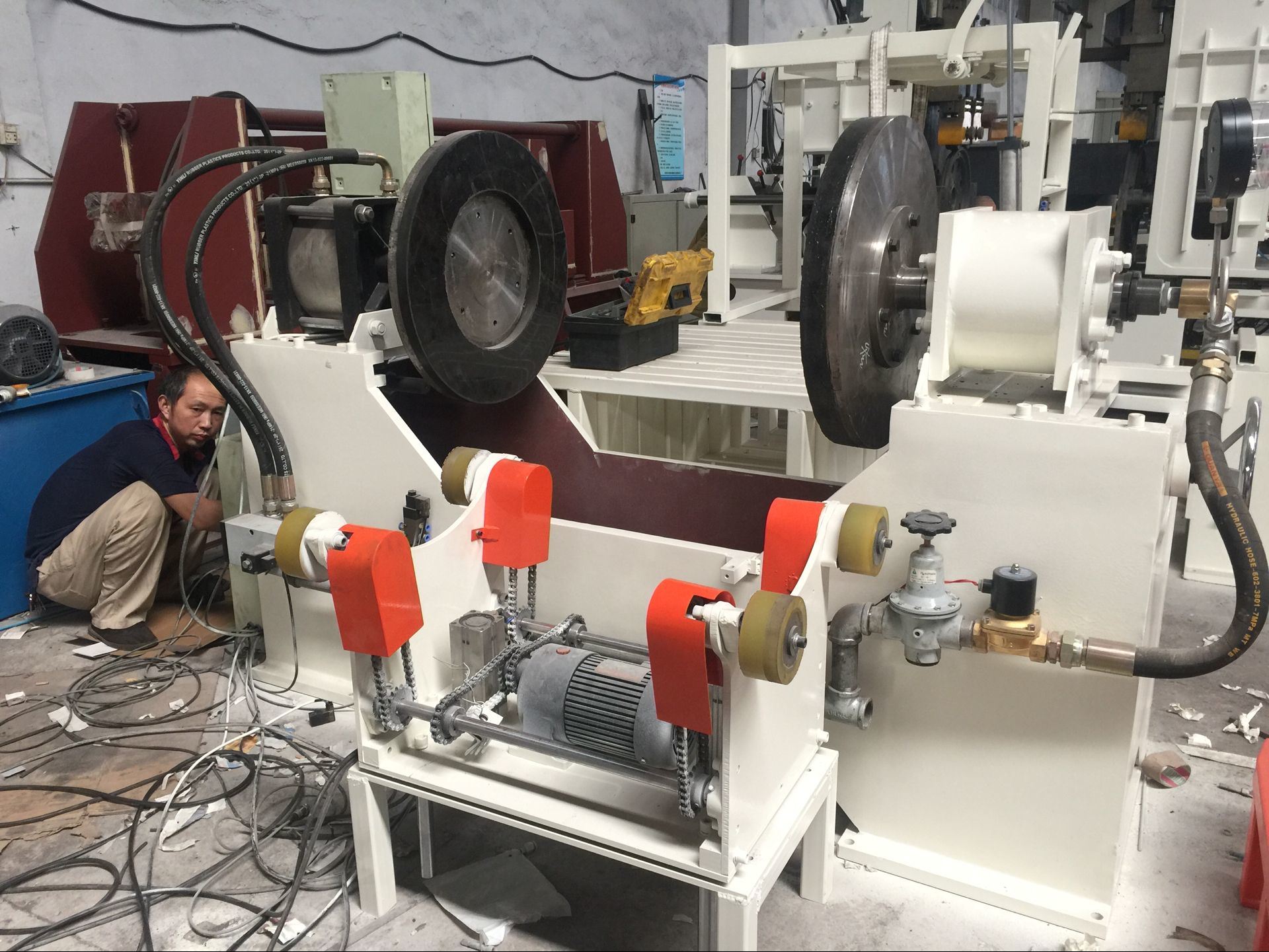 Steel Drum Flanging and Expanding Machine for The Production Line