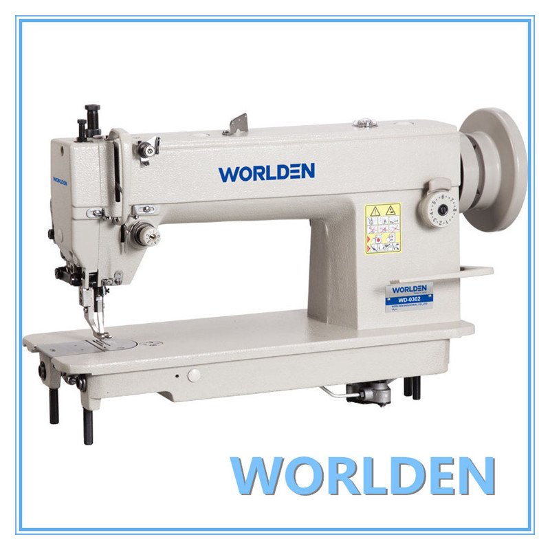 Wd-0302 Single Needle High Speed Top and Bottom Feed Lockstitch Heavy Duty Leather Machine