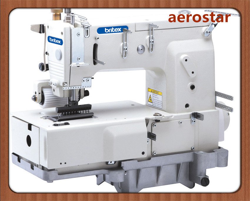 Br-1412p 12 Needle Flat -Bed Double Double Chain Stitch Sewing Machine